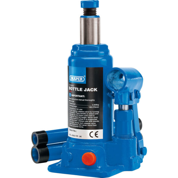 Draper 130 Series Hydraulic Bottle Jack 2 Tonne