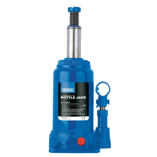 Draper High Lift Hydraulic Bottle Jack 4 Tonne