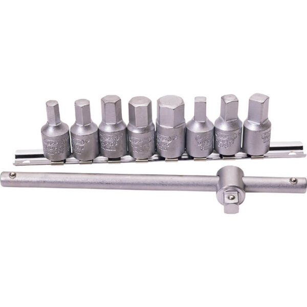 Draper 10 Piece 3/8″ Drive Drain Plug Key Set 3/8″