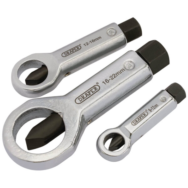 Draper 3 Piece Nut Splitter Set