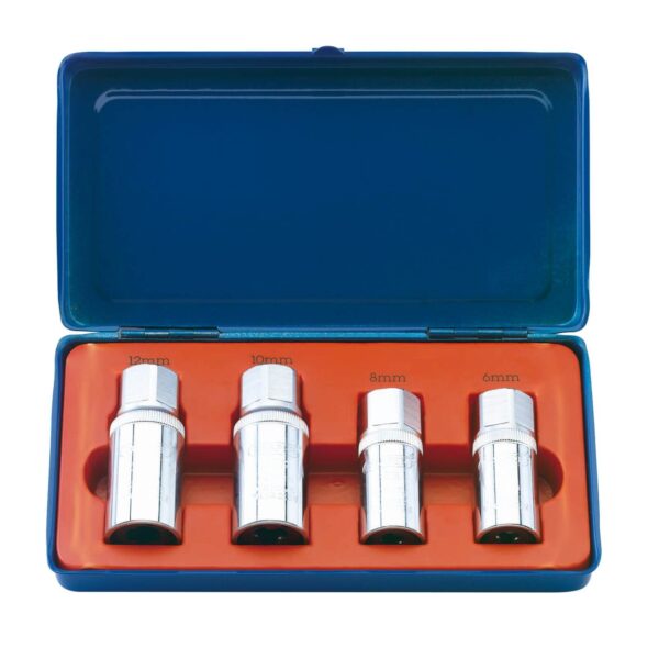 Draper 4 Piece 1/2″ Drive Stud Extractor Set 1/2″