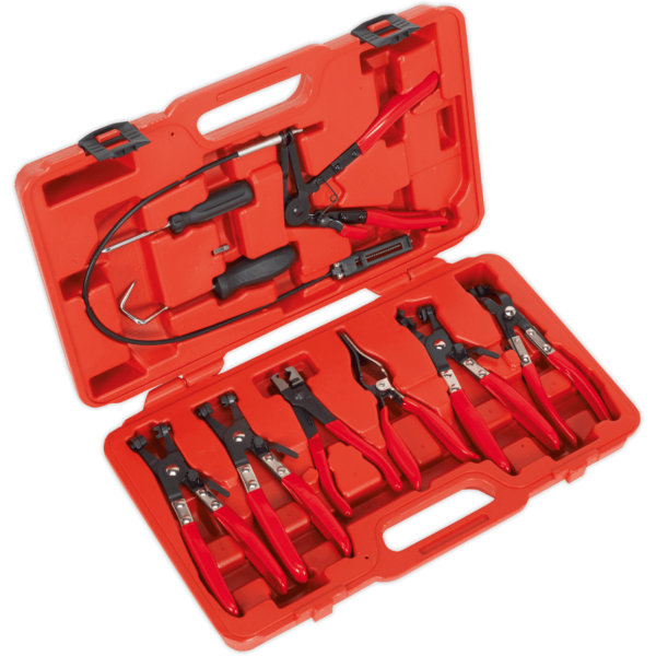 Sealey 9 Piece Hose Clamp Removal Tool Kit